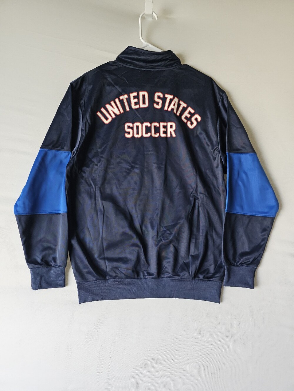 NWT USA Soccer Track Jacket Men's Size M Navy Blue USSF National Team Zip Up - Picture 4 of 16